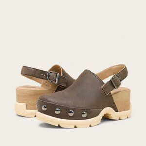 NIB SOREL ROAM’N CLOG™ RVT Women's Clog - Color: Canoe, Bleached Ceramic